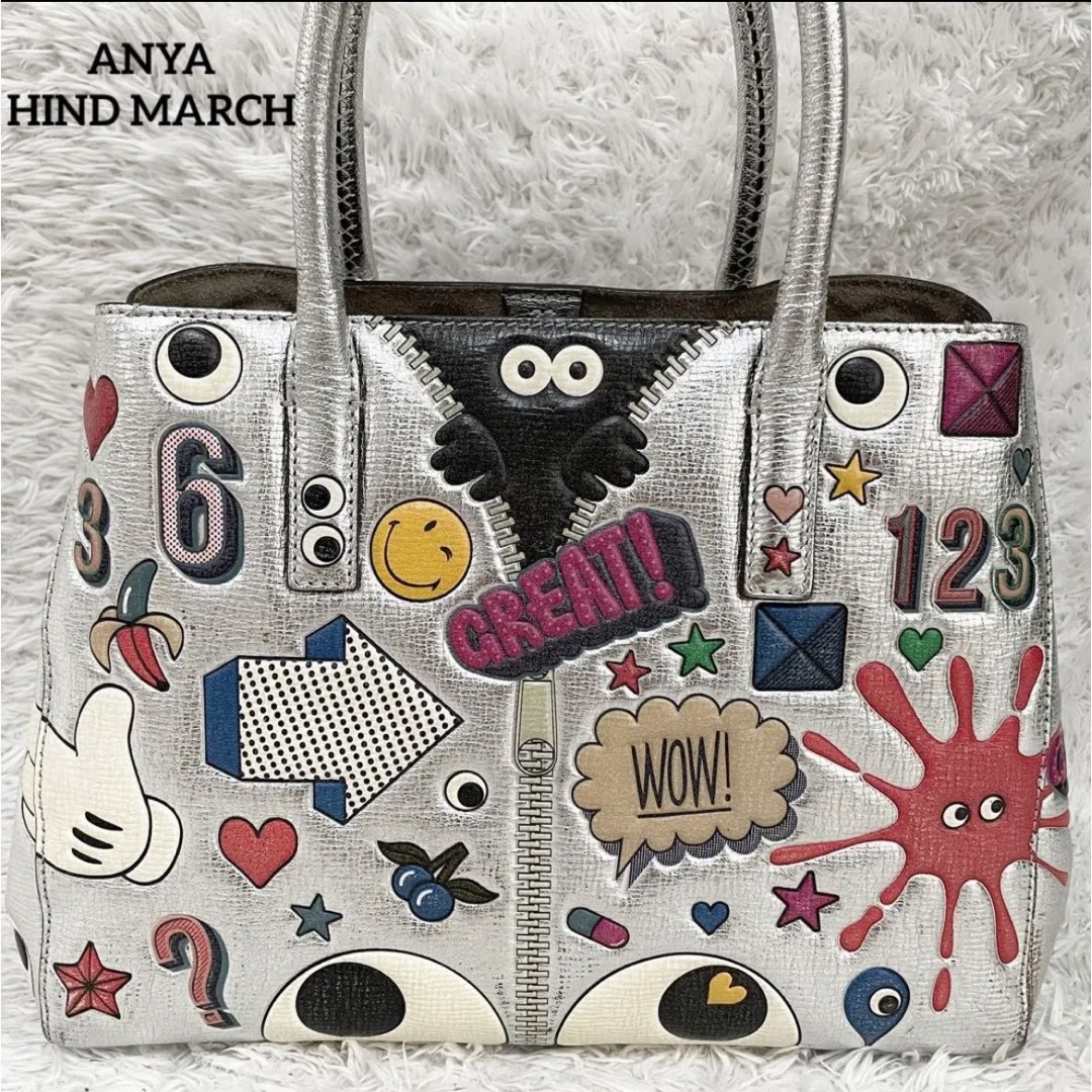 ANYA HINDMARCH - アニヤハインドマーチ ステッカー トートバッグ A4