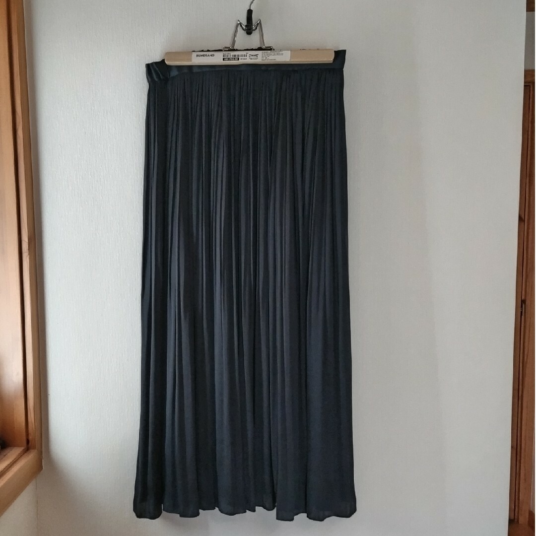anyFAM(エニィファム)のanyfam 黒　ロング　プリーツスカート レディースのスカート(ロングスカート)の商品写真