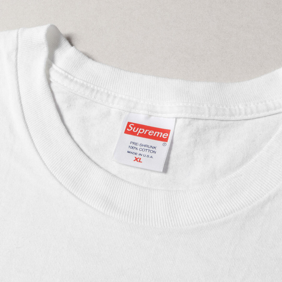 Supreme 2022SS Model Tee シュプリーム モデルTシャツ 半袖カットソー プリント ホワイト サイズXL【230622】【新古品】【me04】