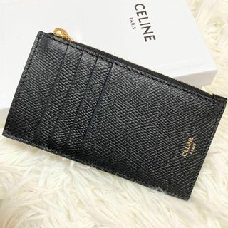 セリーヌ(celine)の新品未使用　セリーヌ　コンパクト　ジップカードホルダー　グレインドカーフスキン(コインケース)