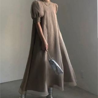 アメリヴィンテージ(Ameri VINTAGE)のAmeri Vintage MINIMAL MACARON DRESS (ロングドレス)