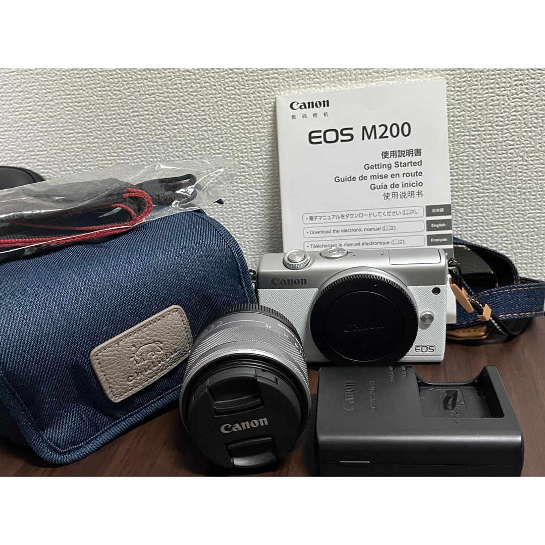 Canon ミラーレス一眼カメラ EOS M200 ボディー ホワイト EOSM200WH-BODY フィルムカメラ