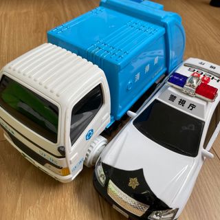 トイコー(TOYCO)のミニサウンド　クラウンパトカー　清掃車(電車のおもちゃ/車)