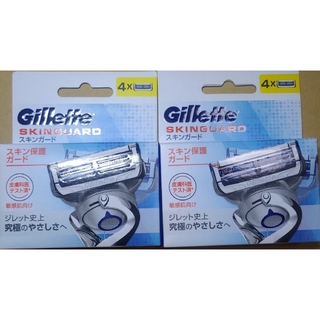ジレット(Gillette)のジレット スキンガード 替刃4個×2 Gillette(カミソリ)