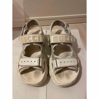 グッチ(Gucci)のGUCCI レザー＆メッシュベルクロサンダル(サンダル)