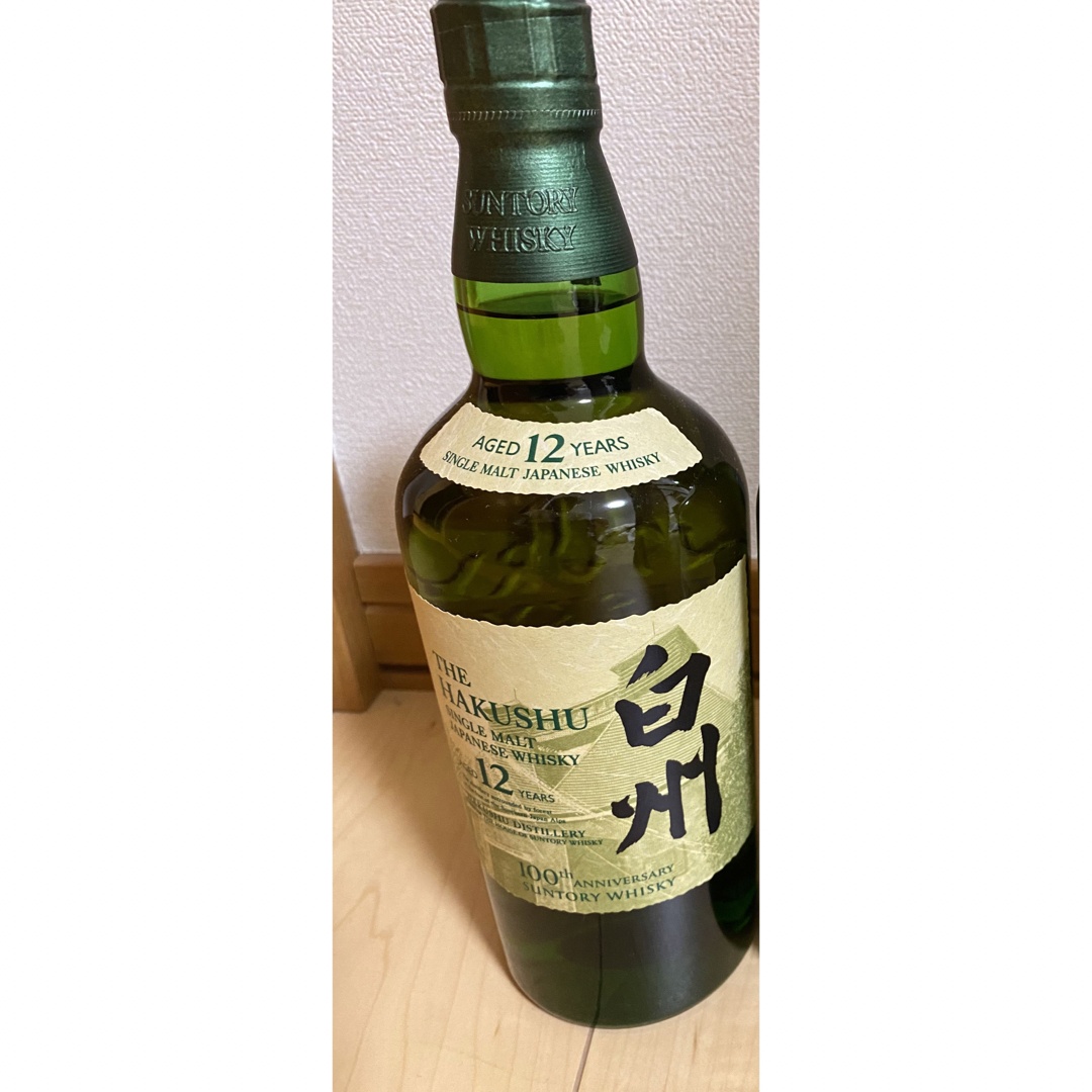 白州12年 700ml サントリー ウイスキー 100周年記念ラベル 新品未開封 白州12年 700ml サントリー ウイスキー 100周年記念ラベル 新品未開封