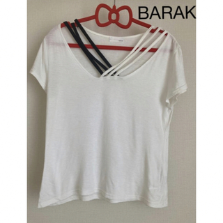 バラク(Barak)のBARAKバラク　日本製半袖　トップ　ブラウス　夏服シャツ (Tシャツ(半袖/袖なし))