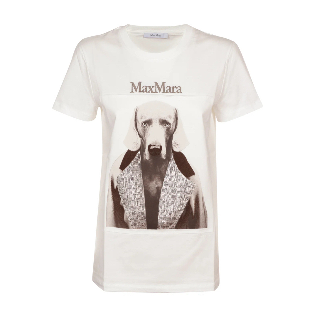 MaxMaraマックスマーラ　DOG Tシャツ　ホワイト　XS DOGSTAR | フリマアプリ ラクマ