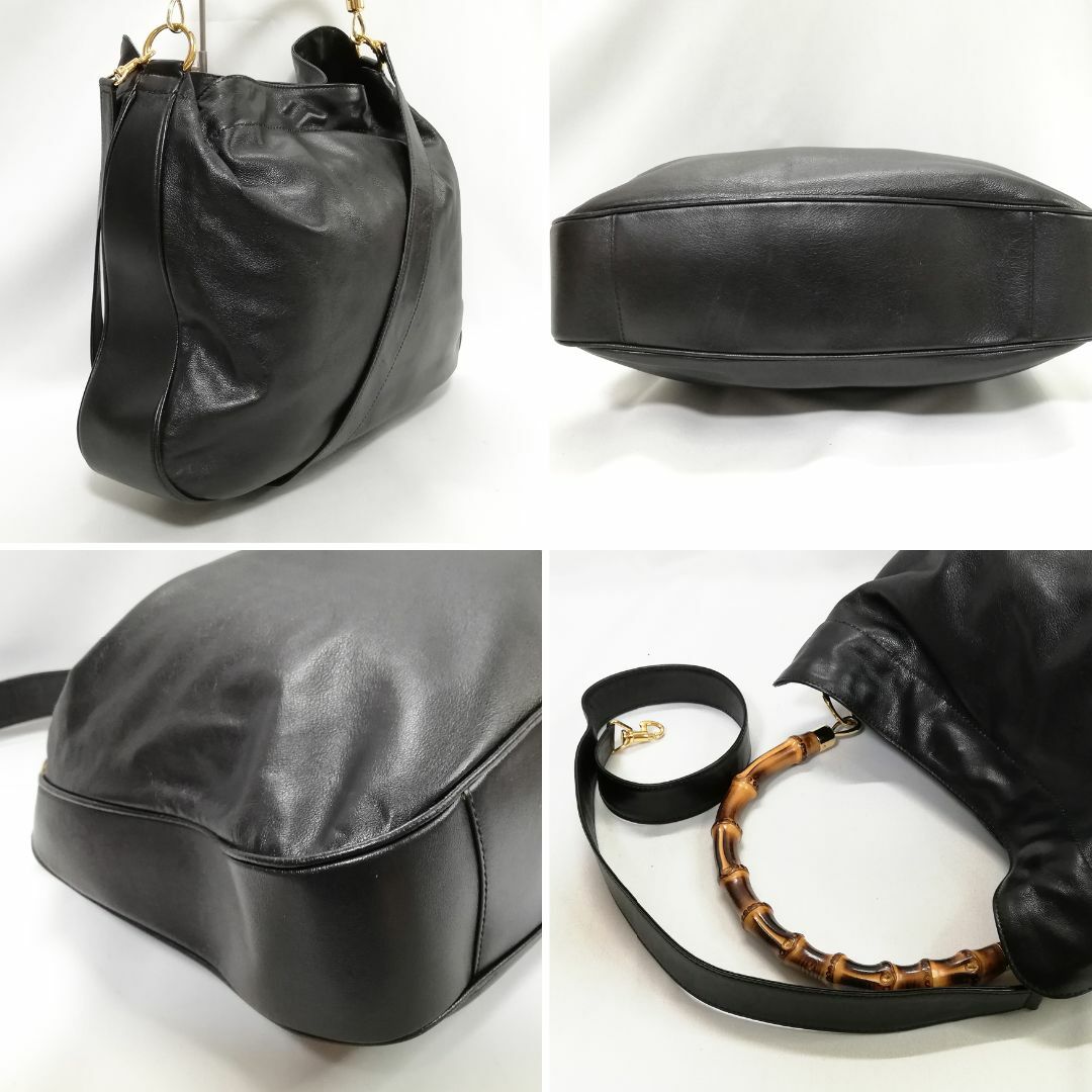【美品級/リペア】GUCCI(グッチ)バンブーライン 2way 本革 男女兼用