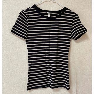 エイチアンドエイチ(H&H)の新品 H&M ストライプTシャツ(Tシャツ/カットソー(半袖/袖なし))