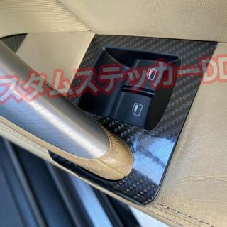 アウディ(AUDI)の000 アウディ TT8Jパワーウインドウパネルシート 5Dカーボン調レッド赤(車内アクセサリ)