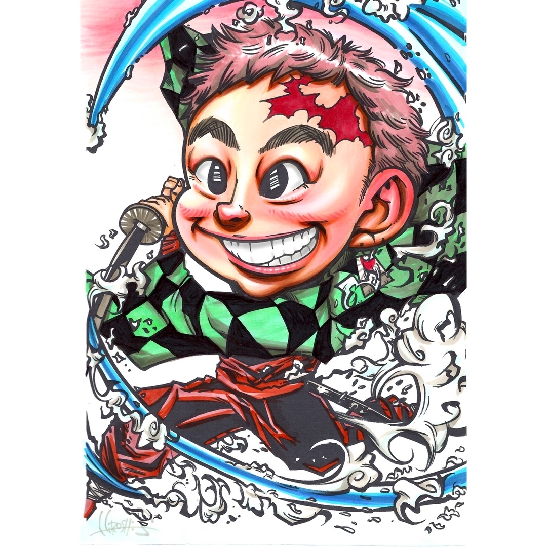 世界で1枚のオーダーメイド似顔絵☆プレミアムver☆家族☆記念日の通販