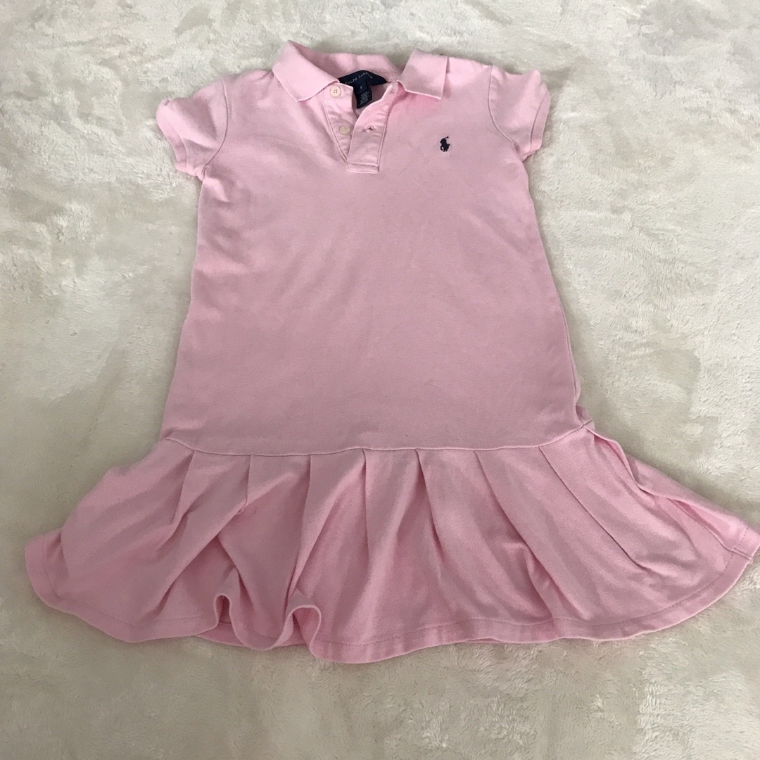 Ralph Lauren(ラルフローレン)のラルフローレン ワンピース ポロシャツ　6T 120 110 ピンク　女の子 キッズ/ベビー/マタニティのキッズ服女の子用(90cm~)(ワンピース)の商品写真