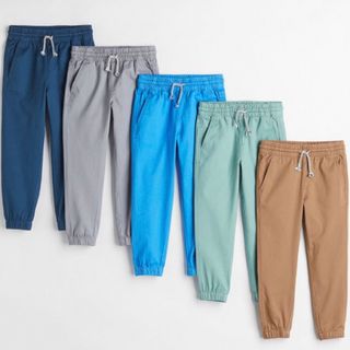 エイチアンドエム(H&M)のH&M ツイルジョガーパンツ5本　新品未使用　サイズ100(パンツ/スパッツ)