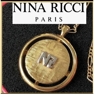 ニナリッチ(NINA RICCI)のニナリッチ ネックレス　NR サークル　ゴールド(ネックレス)