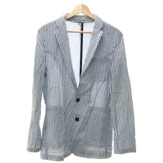 バーバリー(BURBERRY)のBURBERRY バーバリー シアサッカーストライプジャケット ブルー 46(その他)