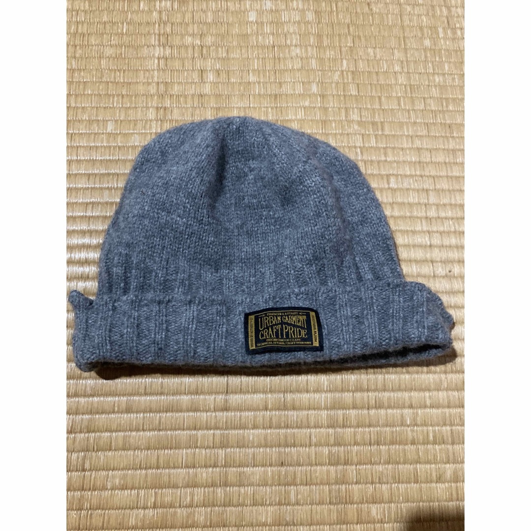 NEIGHBORHOOD(ネイバーフッド)のneigbor hood  ニットキャップ　グレー メンズの帽子(ニット帽/ビーニー)の商品写真