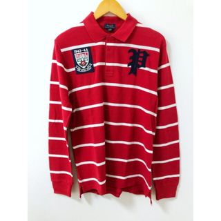 ポロラルフローレン(POLO RALPH LAUREN)のPOLO by Ralph Lauren（ポロ ラルフローレン）ボーダー　長袖ポロシャツ　ボーイズサイズ【中古】【007】(ポロシャツ)