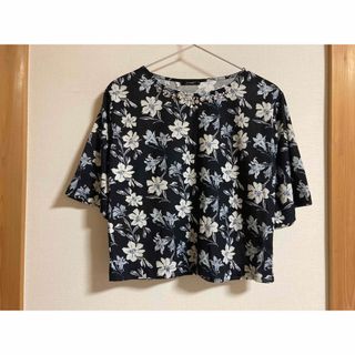 シマムラ(しまむら)の【しまむら】未使用 7分袖 花柄 トップス(Tシャツ(長袖/七分))