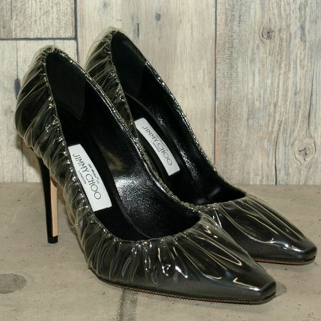 JIMMY CHOO(ジミーチュウ)の未使用・ジミーチュウ×オフ-ホワイト　コラボパンプス◇37サイズ 125,000 レディースの靴/シューズ(ハイヒール/パンプス)の商品写真