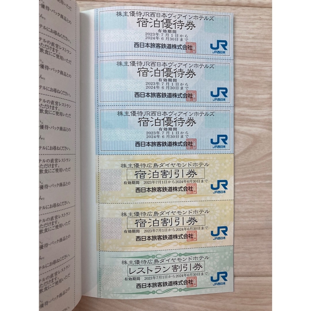 JR西日本　株主優待券 チケットの乗車券/交通券(鉄道乗車券)の商品写真