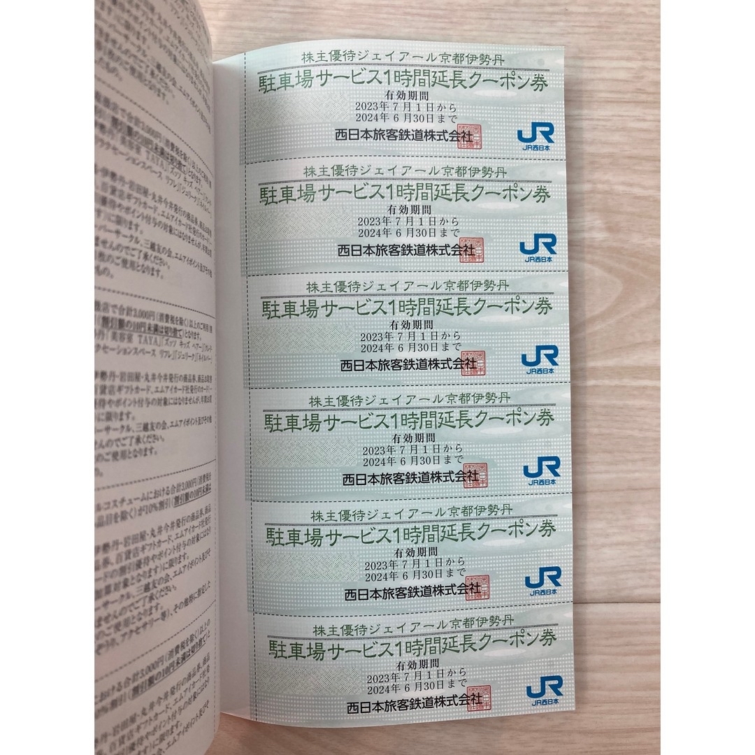 JR西日本　株主優待券 チケットの乗車券/交通券(鉄道乗車券)の商品写真