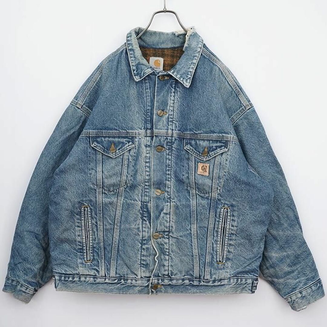 carhartt - 90s USA製 カーハート デニムジャケット XL ブルー 水色