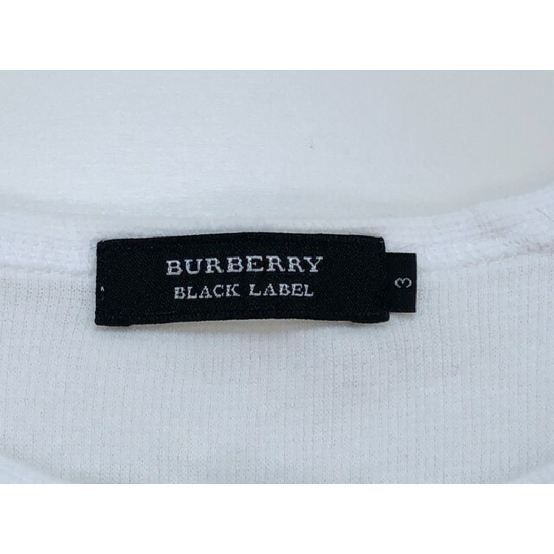 BURBERRY BLACK LABEL(バーバリーブラックレーベル)のBURBERRY BLACK LABEL（バーバリーブラックレーベル）ラグラン　ヘンリーネック　Tシャツ【中古】【007】 メンズのトップス(Tシャツ/カットソー(半袖/袖なし))の商品写真