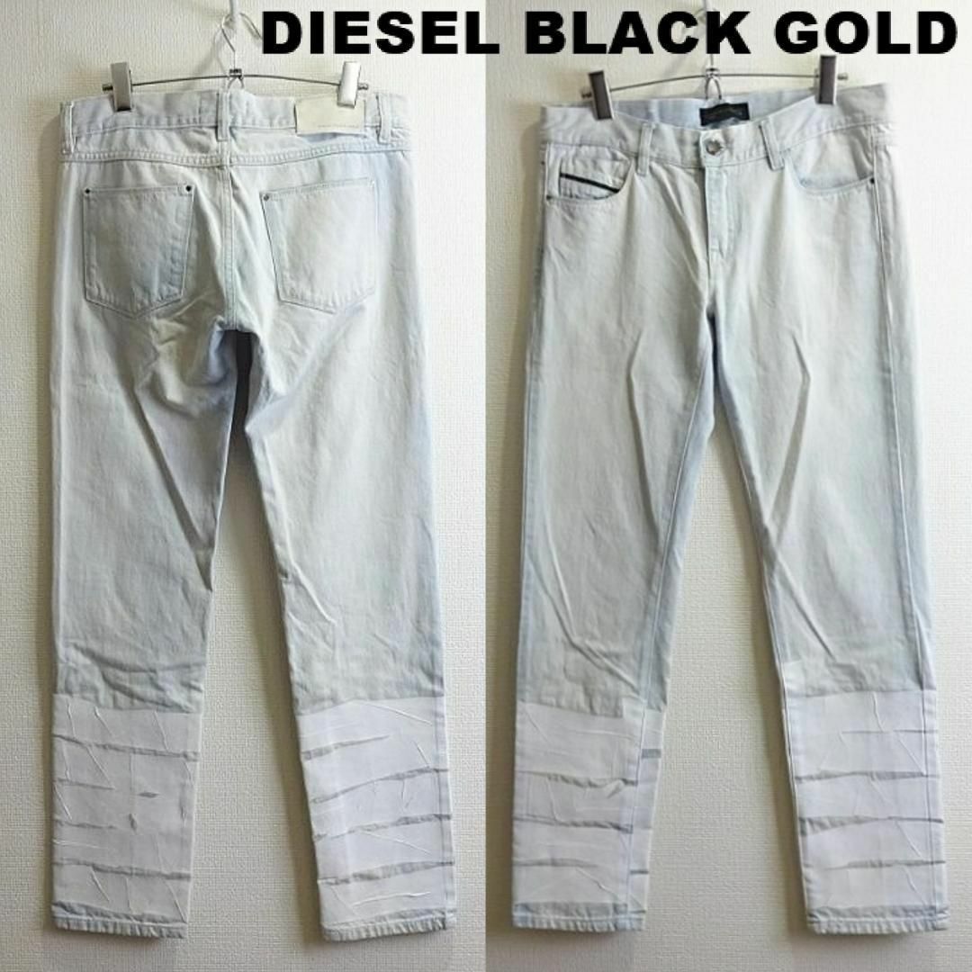 DIESEL BLACK GOLD(ディーゼルブラックゴールド)の良品★　ディーゼルブラックゴールド　PAPRYL-A　W84cm　テープデザイン レディースのパンツ(デニム/ジーンズ)の商品写真