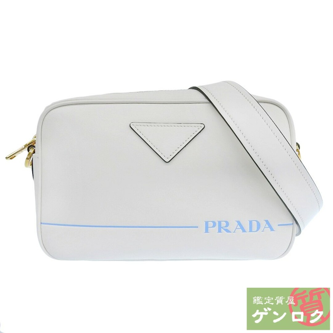 PRADA プラダ 2WAYバッグ ポーチ 斜め掛け ショルダーバッグ ホワイト レザー レディース【質屋】