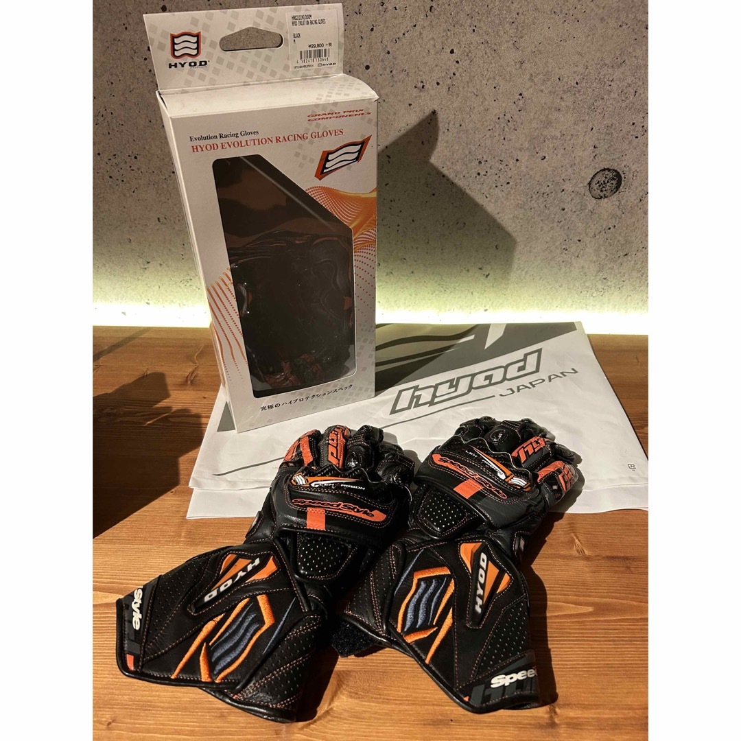 HYOD EVOLUTION RACING GLOVES ブラック　Mサイズ