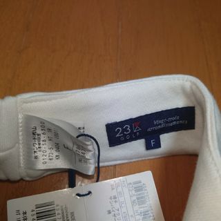 23区 - 【新品未使用】23区ゴルフ サンバイザー ホワイト 白 ロゴの ...