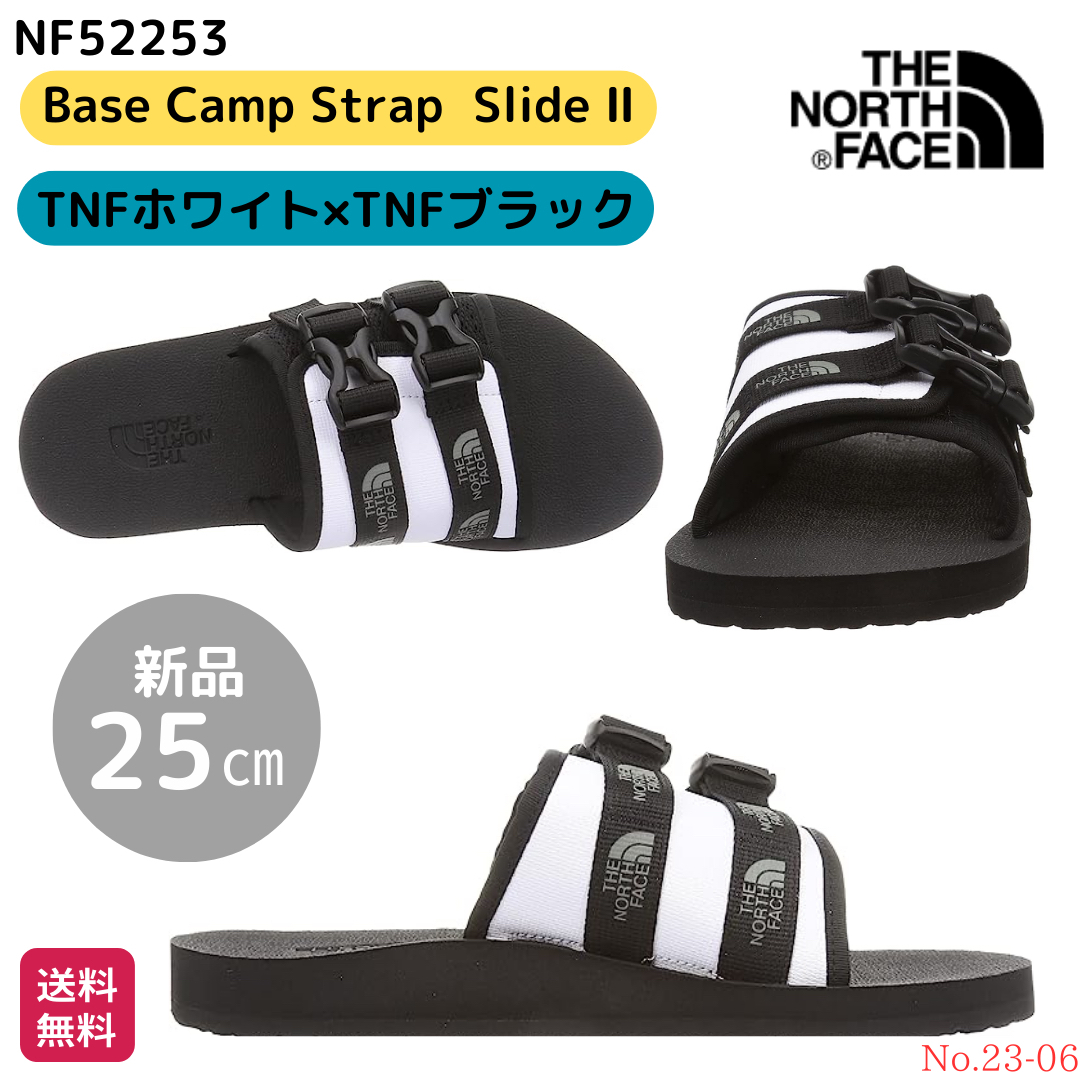 サンダル 新品 25㎝ NF52253-WK　TNFホワイト×TNFブラック