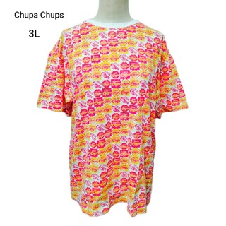 チュッパチャップス Tシャツ ビッグシルエット　ビッグサイズ　オールコットン(Tシャツ/カットソー(半袖/袖なし))