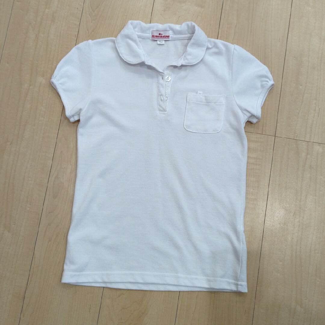 女の子　ポロシャツ　140cm キッズ/ベビー/マタニティのキッズ服男の子用(90cm~)(Tシャツ/カットソー)の商品写真