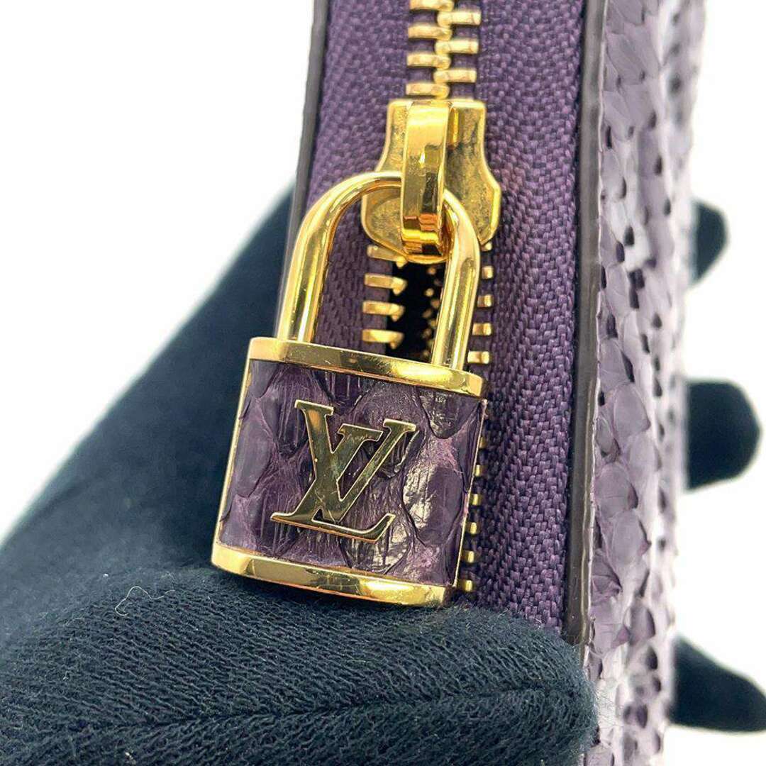 ルイヴィトン 長財布 モノグラム パイソン ジッピー・ウォレット N91449 LOUIS VUITTON 財布