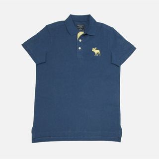 アバクロンビーアンドフィッチ(Abercrombie&Fitch)の★新品★アバクロンビー&フィッチ★ビッグアイコンポロ (Med Blue/S)(ポロシャツ)