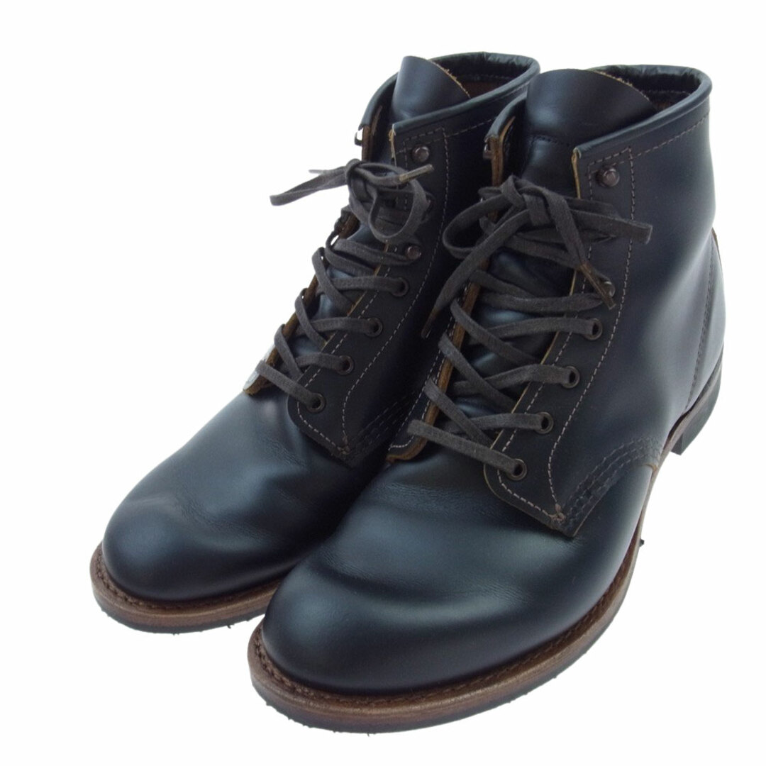 RED WING レッドウィング ブーツ 9060 茶芯 BECKMAN FLATBOX ベックマン フラットボックス ブラック クロンダイク ワーク ブーツ ブラック系 27cm