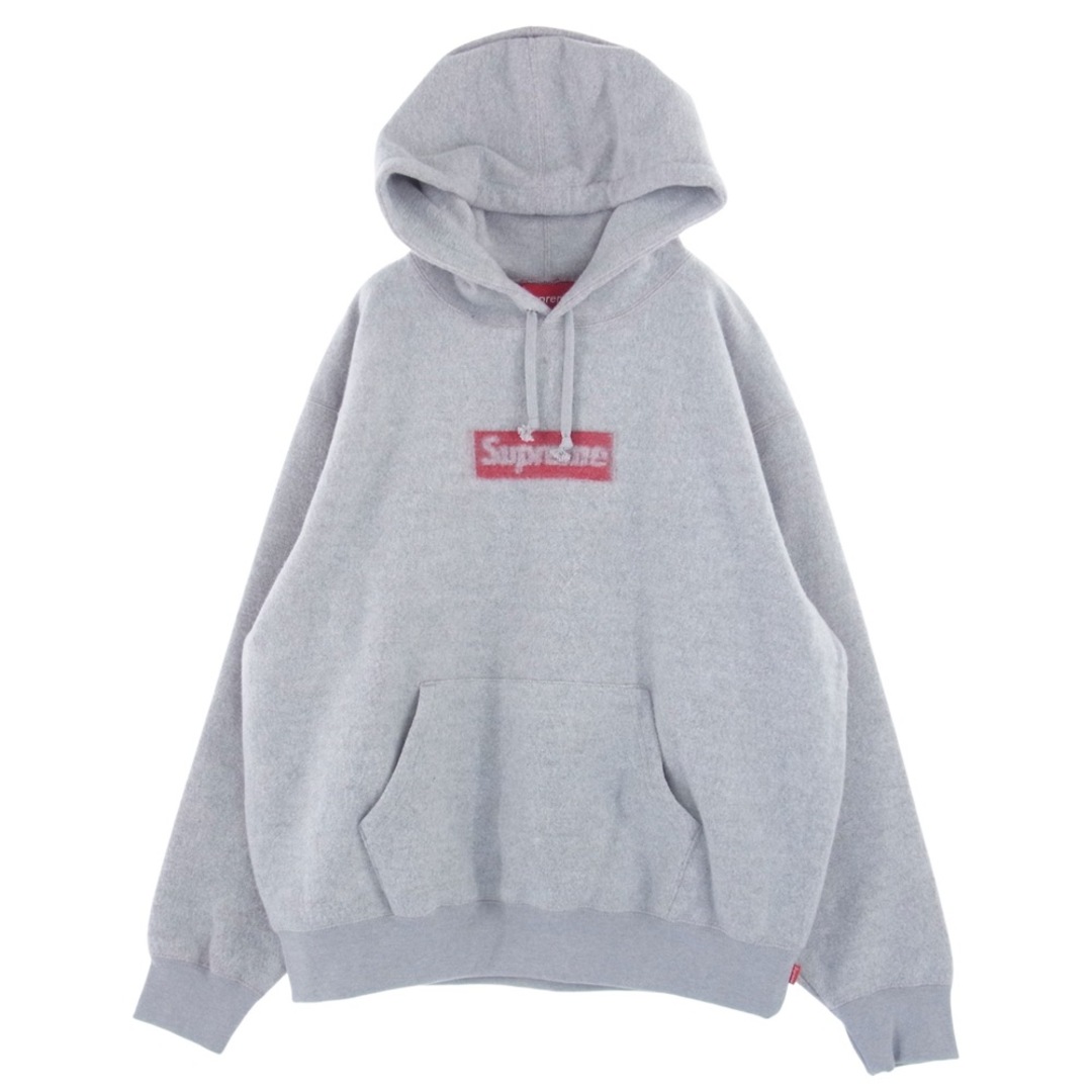 Supreme logos フーディ　グレー　M