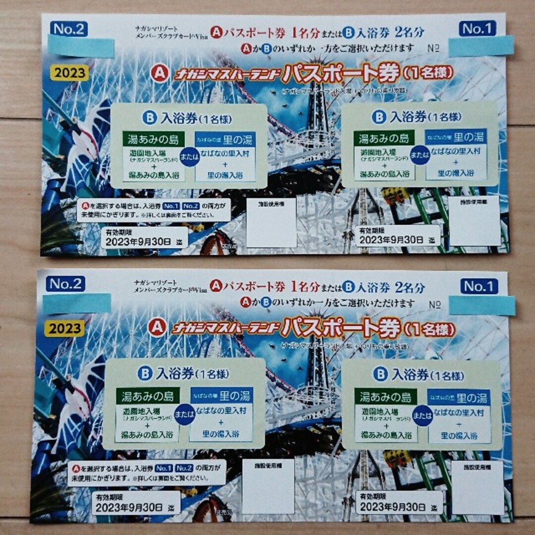 ナガシマスパーランド パスポート券 2枚 | www.rasyomed.com.tr