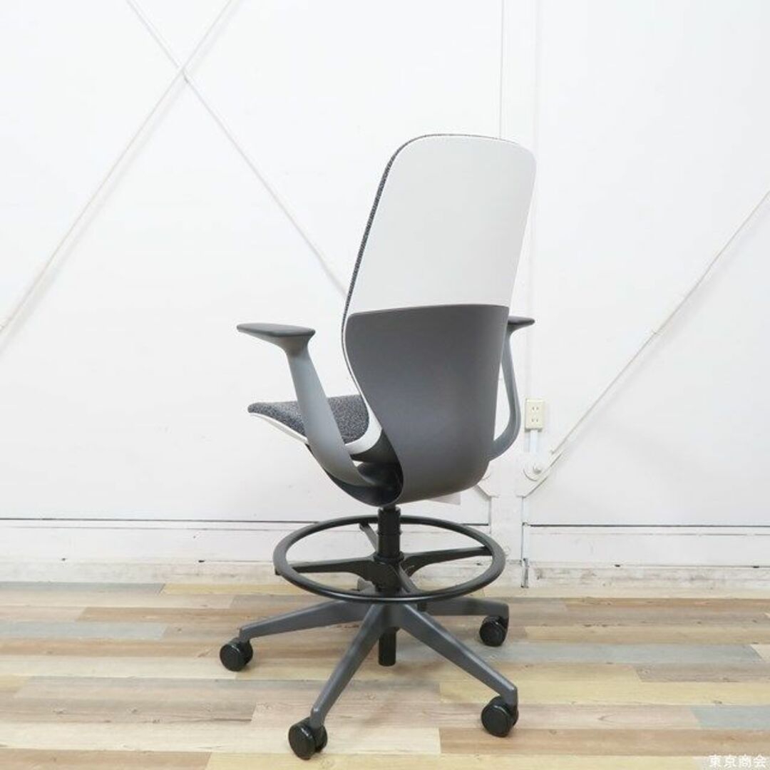 展示品　steelcase　シルク　固定肘　ハイシート　グレー603-883ｍｍ参考価格