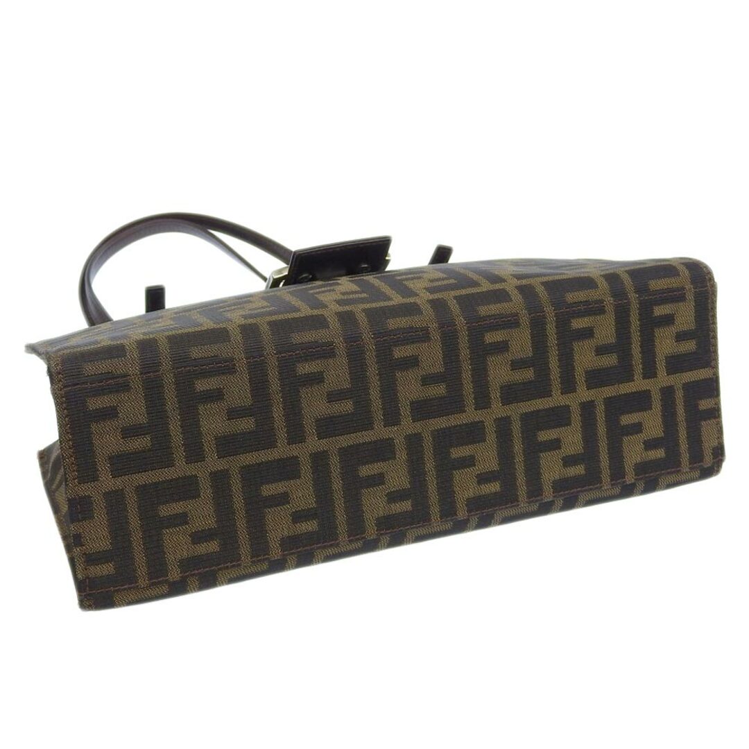 【本物保証】 フェンディ FENDI ズッカ柄 FF柄 ロゴ トートバッグ ハンドバッグ ブラウン系 9158081992