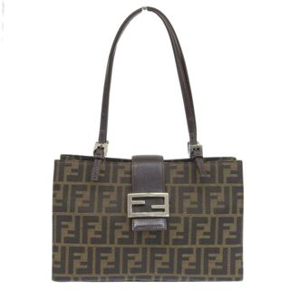 フェンディ(FENDI)の【本物保証】 フェンディ FENDI ズッカ柄 FF柄 ロゴ トートバッグ ハンドバッグ ブラウン系 9158081992(トートバッグ)