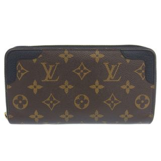 ルイヴィトン(LOUIS VUITTON)の【本物保証】 ルイヴィトン LOUIS VUITTON モノグラム ジッピーウォレット レティーロ ラウンドファスナー長財布 ノワール M61855(財布)