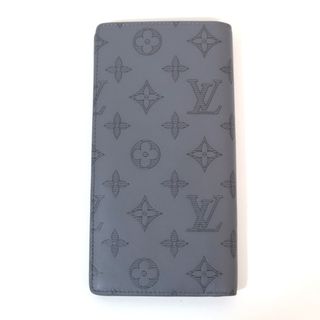 ルイヴィトン(LOUIS VUITTON)の【LOUIS VUITTON】ルイヴィトン ポルトフォイユ･プラザ ニつ折り長財布 モノグラムシャドゥ  グレー M81335 ICタグ/hm07501tg(長財布)