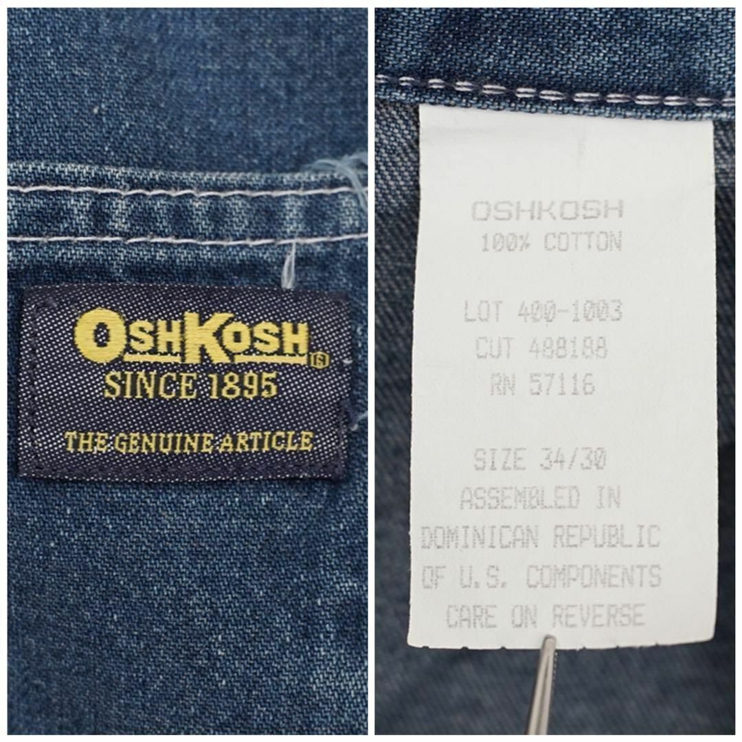 OSHKOSH　ヒッコリーデニムパンツ　サイズ34