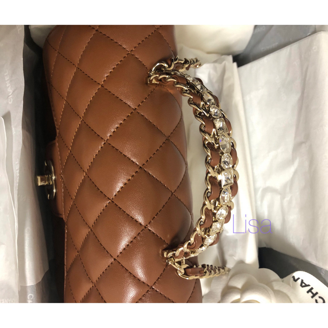 CHANEL - 23A 貴重 ミニマトラッセ フラップバッグ ストラス トップ