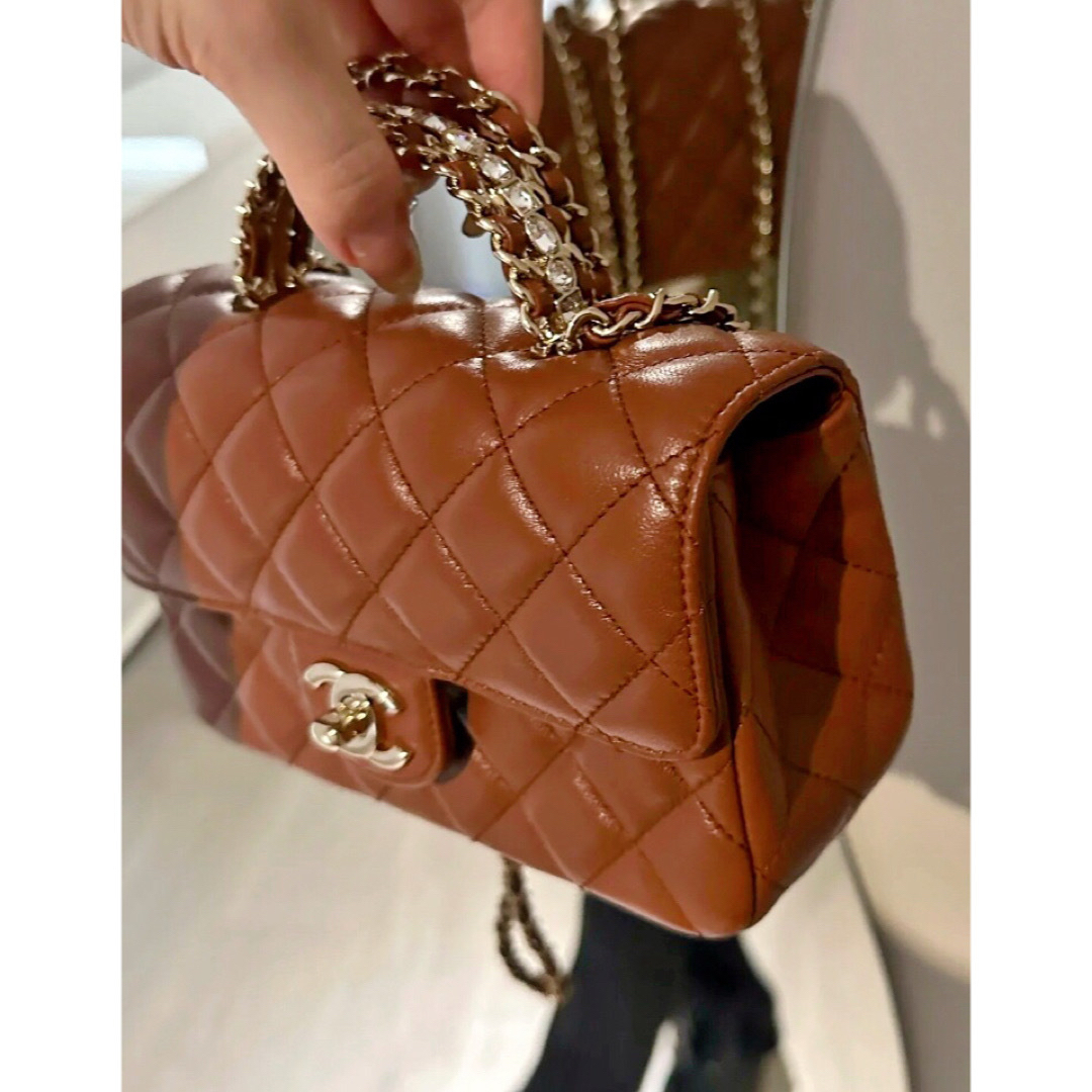 chanel ❤︎ トップハンドル ミニ フラップバッグ マトラッセ