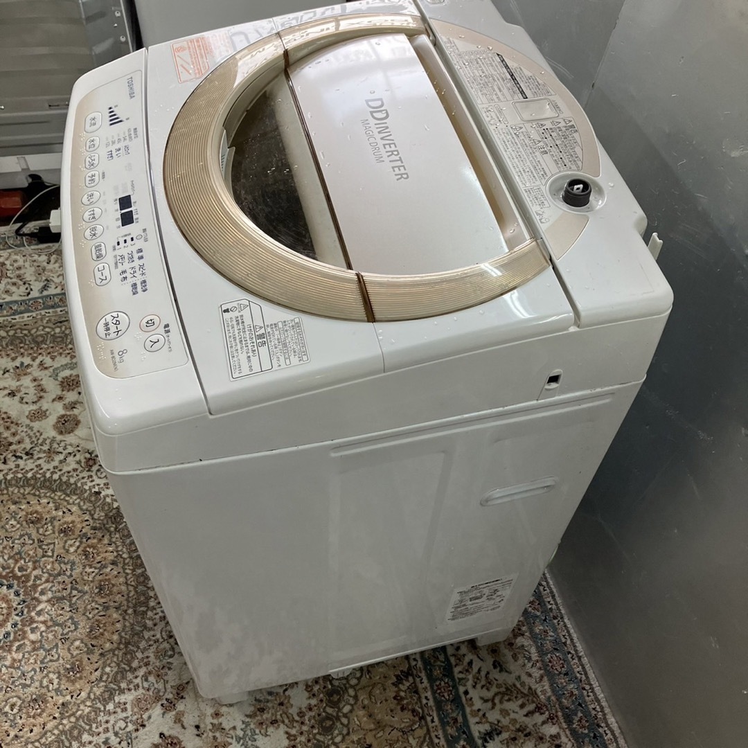 191A TOSHIBA 家族用 大容量洗濯機　8kg  送料設置無料 3