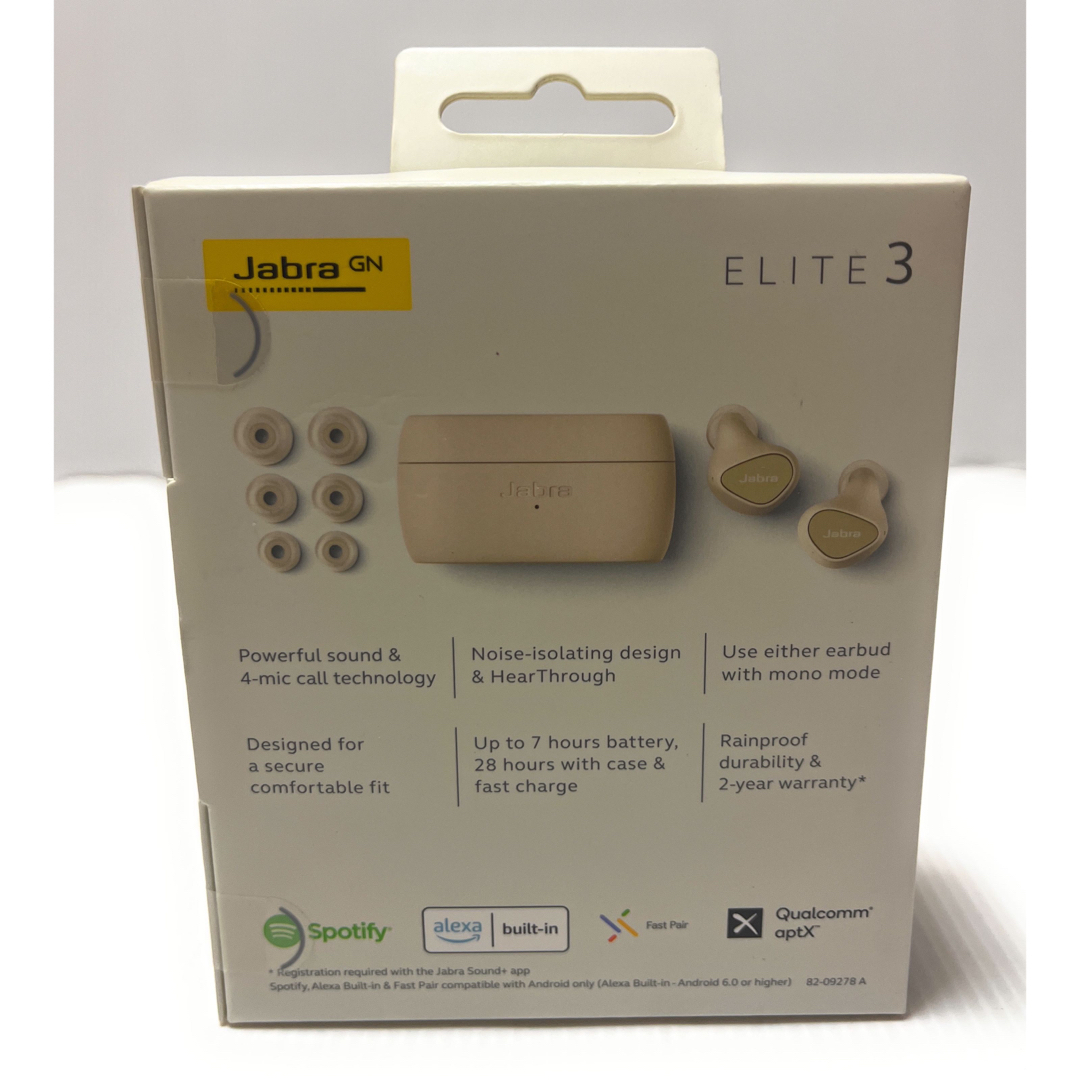 【新品】Jabra Elite 3 ライトベージュ 完全ワイヤレスイヤホン 2